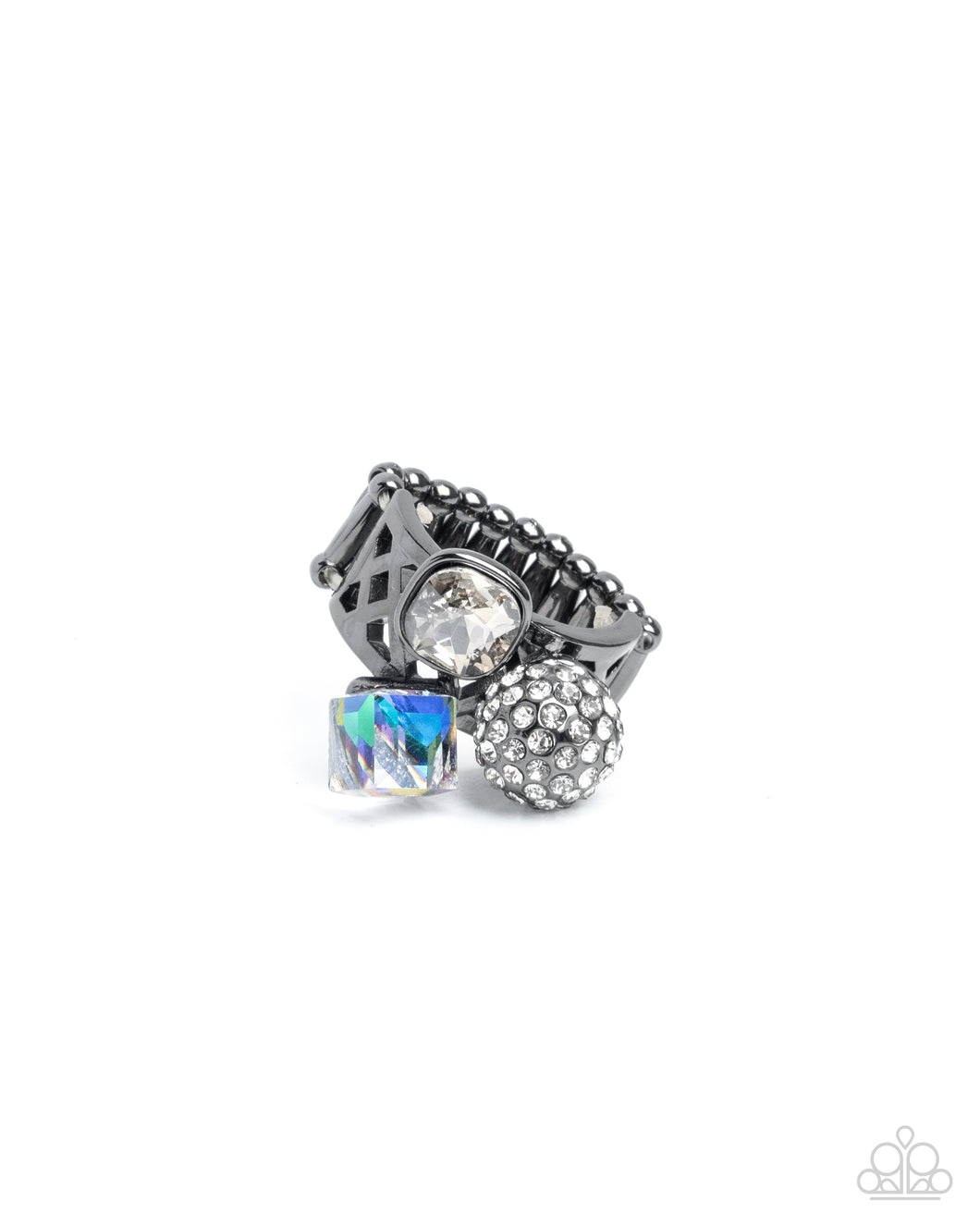 Edgy Expectation Black Ring