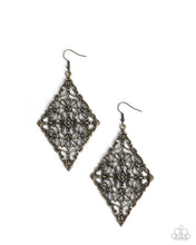 Load image into Gallery viewer, First-Place Filigree Brass Earrings