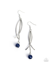 Load image into Gallery viewer, Captivating Curves Blue Earrings