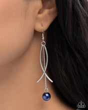 Load image into Gallery viewer, Captivating Curves Blue Earrings