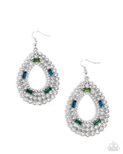 Load image into Gallery viewer, Teardrop Trust Green Earrings