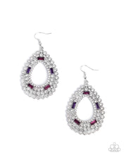 Load image into Gallery viewer, Teardrop Trust Purple Earrings