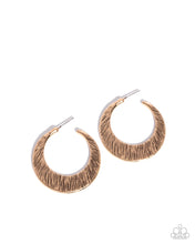 Load image into Gallery viewer, Hammered Haute Gold Hoop Earrings