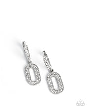 Load image into Gallery viewer, Next-Level Luminescence White Hinged Hoop Earrings