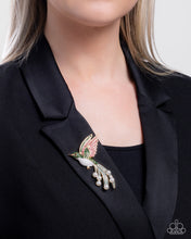 Load image into Gallery viewer, Hummingbird Homage Green Brooch