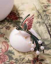 Load image into Gallery viewer, Hummingbird Homage Green Brooch