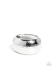 Load image into Gallery viewer, Hammered Hassle Silver Hinged Bracelet