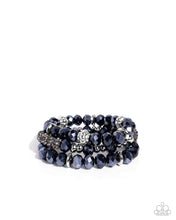 Load image into Gallery viewer, Faceted Fusion Blue Bracelets