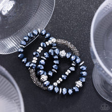 Load image into Gallery viewer, Faceted Fusion Blue Bracelets