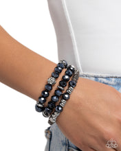 Load image into Gallery viewer, Faceted Fusion Blue Bracelets