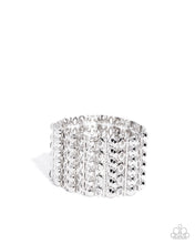 Load image into Gallery viewer, Reflective Rows Silver Bracelet