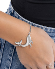 Load image into Gallery viewer, Whimsical Whale Silver Bracelet