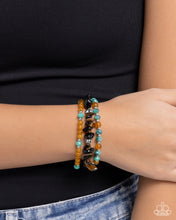 Load image into Gallery viewer, Santa Fe Stacks Black Bracelet