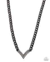 Load image into Gallery viewer, Confident Chevron Black Necklace