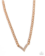 Load image into Gallery viewer, Confident Chevron Gold Necklace