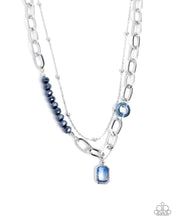 Load image into Gallery viewer, Transparent Tapestry Blue Necklace