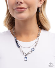 Load image into Gallery viewer, Transparent Tapestry Blue Necklace