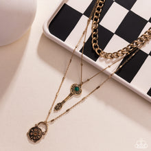 Load image into Gallery viewer, Keen Keys Green Necklace