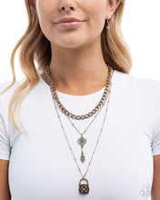 Load image into Gallery viewer, Keen Keys Green Necklace