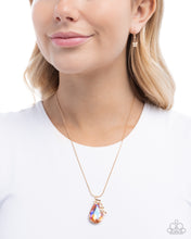 Load image into Gallery viewer, Teardrop Transformation Orange Necklace