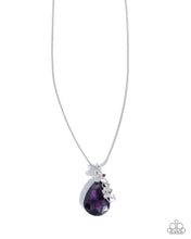 Load image into Gallery viewer, Teardrop Transformation Purple Necklace