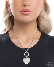 Load image into Gallery viewer, Half-Hearted Hangout White Necklace