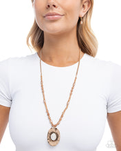 Load image into Gallery viewer, Worn Whimsy Brown Necklace