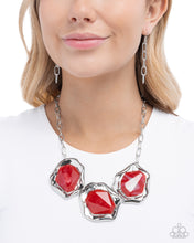 Load image into Gallery viewer, Abstract Alias Red Necklace
