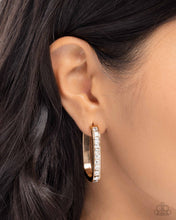 Load image into Gallery viewer, Encased Elevation Gold Earrings