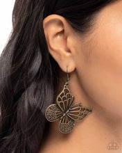 Load image into Gallery viewer, Soaring Skill Brass Earrings