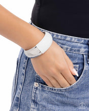Load image into Gallery viewer, Painted Paramount White Hinge Bracelet