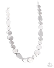 Load image into Gallery viewer, Abstract Arrangement Silver Necklace