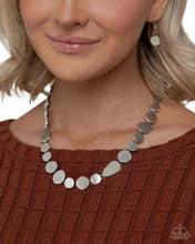 Load image into Gallery viewer, Abstract Arrangement Silver Necklace