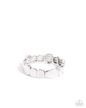 Load image into Gallery viewer, Abstract Arrangement Silver Necklace