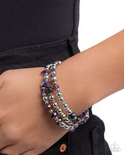 Load image into Gallery viewer, Fresh Fantasy Purple Coil Bracelet