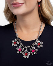 Load image into Gallery viewer, Seed Bead Statement Red Necklace