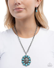 Load image into Gallery viewer, Santa Fe Score Blue Necklace