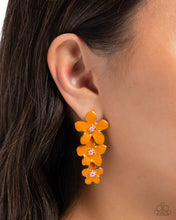 Load image into Gallery viewer, Crack of BLOOM Orange Earrings