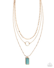 Load image into Gallery viewer, Layered Lyric Green Necklace