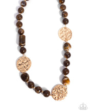 Load image into Gallery viewer, Contemplative Chic Brown Necklace