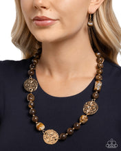 Load image into Gallery viewer, Contemplative Chic Brown Necklace