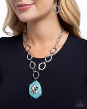 Load image into Gallery viewer, Clover Collection Blue Necklace