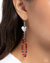 Load image into Gallery viewer, Treasured Teardrops Red Earrings