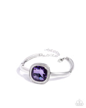 Load image into Gallery viewer, Adorably Asscher Purple Necklace
