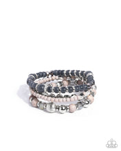 Load image into Gallery viewer, Marbled Mural Silver Bracelet