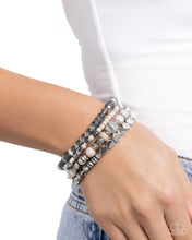 Load image into Gallery viewer, Marbled Mural Silver Bracelet