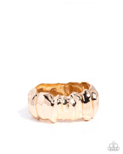 Load image into Gallery viewer, Warped Wheelhouse Gold Hinge Bracelet