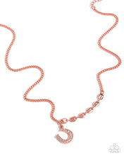 Load image into Gallery viewer, Horseshoe Headline Copper Necklace