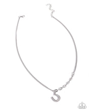 Load image into Gallery viewer, Horseshoe Headline White Necklace