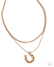 Load image into Gallery viewer, Horseshoe Haven Yellow Necklace
